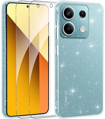 Kit De Protection Pour Xiaomi Redmi Note 13 5G - Coque Silicone Transparente + 2 Verres Trempés - Antichoc
