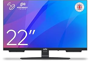Cello C2224SH 22" FULL HD telewizor LED z bezramkowym potrójnym tunerem (DVB-C/-S2/-T2) "Pitch Perfect Sound", idealny do małych pomieszczeń Made in Europe [2024]
