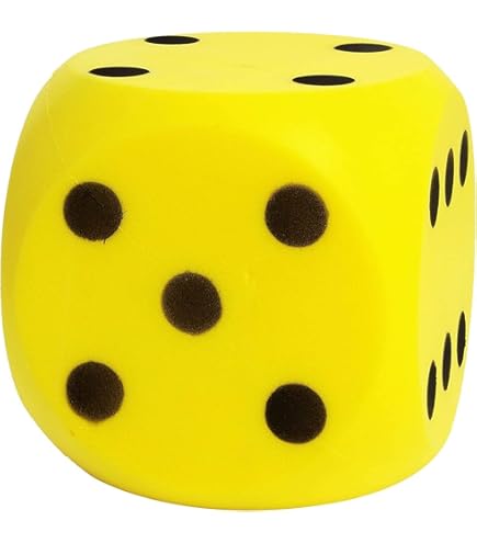 HEMOTON 2er Set Schaumstoffwürfel - Große EVA Würfel Für Spiele & Lernen
