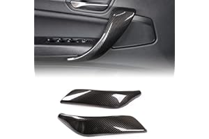 METYOUCAR Car Interior Handle Protection Cover for 1 Series 2 Series F20 F21 F22 F23 2012-2018, Door Handle Panel Pull Handle Trim (Carbon Fiber)