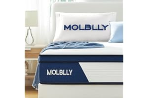 Molblly Matratze 140x200 7-Zonen Federkernmatratze Taschenfederkernmatratze，Härtegrad H3，Öko-Tex Zertifiziert， Federkernmatratze Höhe 20cm Ergonomischer(140×200×20)