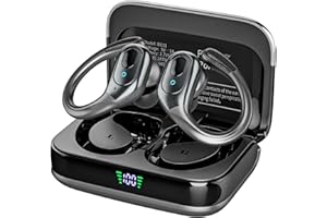 HAOYUYAN Auriculares inalámbricos Bluetooth 5.4, Earbuds de cancelación de Ruido con Tiempo de reproducción de 75 Horas, Pantalla de alimentación led, Auriculares Impermeables IPX7