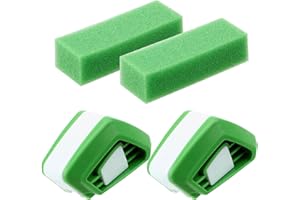 YEWCEP 2 Stück Scheibenwischer Schneider, 2 Stück Schwämme Reinigungstücher, Auto Scheibenwischer, Autowischer Nachschneider, Scheibenwischer Trimmer Scheibenwischer Abzieher mit Schwämme Reinigungstücher