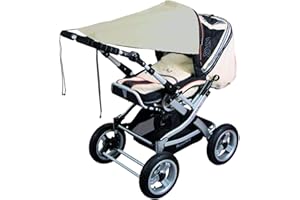 Sunnybaby Uniwersalna osłona przeciwsłoneczna do wózka dziecięcego lub wózka (piaskowa)