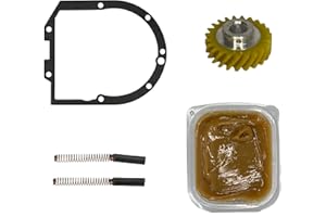 K AID Oryginalny zestaw części zamiennych, uszczelka, koło zębate, smar do przekładni 200 g i szczotki węglowe do robota kuchennego Kitchenaid 5KSM90, 5KSM150, 5KSM45, 5KPM, 5KSM156, 5KSM125, 5KSM175