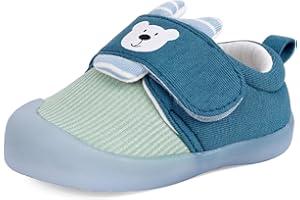 MASOCIO Chaussure Bébé Fille Garçon Premiers Pas Plat Semelle Caoutchouc Antidérapant