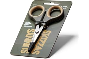 ONE MORE CAST Sunnys Skizzas Fishing Scissors – Dual Edge Blades for Braid, Mono & Coated Hooklinks with Extra Durable Blade Technology