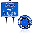 hygger 24V DC Aquarium Wave Maker with Controller, for 280-750L Fish Tank 6 Wave Modes Adjustable Water Flow Speed 12000LPH 18W, Freshwater Saltwater Coral Reef Tank Magnet Power head, Blue