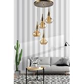 Fer Avize Fora Modern Retro Eskitme Renk Bal Camlı Salon - Mutfak - Yatak Odası 4 L&uuml; Avize