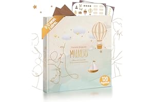 Album Bebe Mi Primer Año Niño o Niña Con Pegatinas Espacio Para Ecografia Libro De Recuerdos y Fotos Regalo Recien Nacido 0–12 Meses Con Sobres 82 Paginas Baby Shower Padres Primerizos Primeras Veces