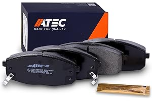ATEC Germany Bremsbelagsatz Vorderachse, Bremsbeläge Bremsklötze vorne, 4 Stück, Kompatibel mit HYUNDAI i30 (FD), i30 Kombi (FD), i30 Kombi (GD); KIA CARENS II (FJ), CEE'D (ED), CERATO II (TD)