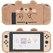 GeekShare Cute Plush Protective Case Cover Compatible with Switch
