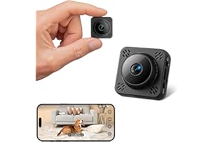 BIONADRO Mini Camera Espion sans Fil, WiFi Camera Surveillance Magnétique, Stockage Cloud Gratuit, Détection Mouvement & HD Vision Nocturne, Intérieur/Extérieur