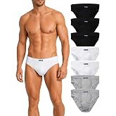 BRUBAKER Pack of 7 Men's Briefs - Briefs Pants | Multipack - Comfortable Male Underwear