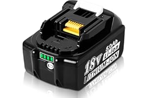 JIALITT 5000mAh Ersatzakku für Makita BL1850B BL1850 5,0Ah Akku für BL1850B BL1850 BL1860B BL1860 BL1840B BL1840 BL1830 BL1835 BL1845 194204-5 LXT-400