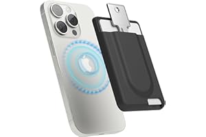 elago Key Porte Cartes Magnétique 2 Cartes Compatible avec MagSafe et iPhone 17/16/15/14/13/12 Séries - Portefeuille Sécurisé pour Téléphone, Silicone Longue Durée, Protection Contre Rayures (Noir)