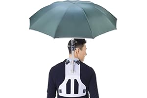 Primo Supply Wearable Hands-Free Umbrella Sun Rain Blocker Fishing Outdoor Use Running Jogging Get Shade and Avoid Hot Afternoons Outside and UV Sunburn | Green