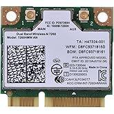 7260HMW WiFi-Netzwerkkarte, 7260HMW Mini-PCI-E 300M Dualband 2,4G/5G Wireless-Netzwerkkarte für Intel 7260AN, Unterstützung B