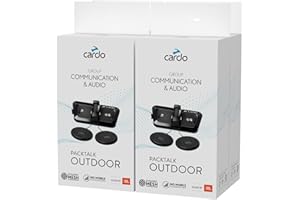 Cardo PACKTALK OUTDOOR Family Pack - Helmet Communication System, Great for Ski, Snowboard and Cycling (Black, Four Pack)