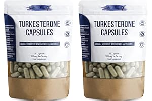 NUTRI-THINGS Turkesterone Twin Pack (2 x 60 Capsules) | Muscle Recovery and Muscle Growth Supplement | Max Strength 1000mg Per Serving | 120 Capsules
