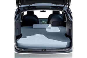 Havnby Tesla Model Y - Materassino autogonfiabile, doppio da campeggio, per campeggio, campeggio, auto, ultra spesso, quattro stagioni con campeggio