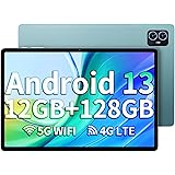 TECLAST M50 Android13 Tablet 10.1 Pollici 12GB RAM+128GB ROM(TF 1TB),T606 Octa-Core 2GHz, 4G LTE/SIM+5G WiFi, Widevine L1,BT5