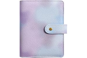 NectaRoy Raccoglitore formato A7, raccoglitore a portafoglio per risparmiare denaro, raccoglitori per ripieno di contanti, agenda personale, raccoglitore organizer per soldi per lavoro e viaggi