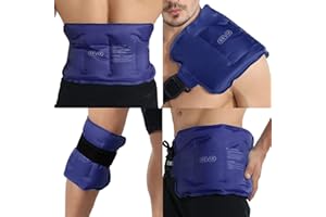 REVIX Reusable Ice Pack for Injuries and Pain Relief (16"X9")- Freeze Gel & Soft Plush Lining Ice Wrap for Shoulder, Back, Hip, Arm & Knee, Cold Compress Therapy for Swelling