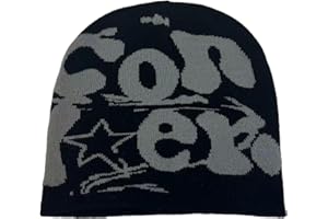 MONOJLY Y2K Hip-hop Unisex Beanie Hat Uomo Autunno e Inverno Stile Harajuku Photo Props Versatile Halloween Pile Bonnet