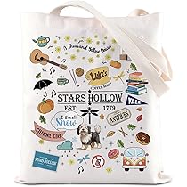 ZJXHPO Kosmetiktasche Mit Sternen-Motiv | Wasserdichter Polyester, 23,5x17 Cm | Inspiriert Von Gilmore Girls