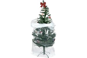 TUPARKA 110 x 31.5" Large Poly Christmas Tree Storage Bag for 7' Tree
