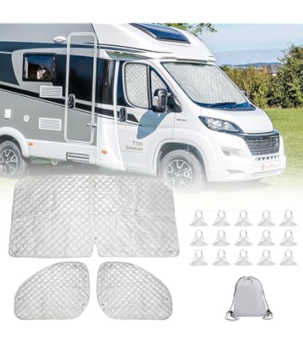 Oscurante Termico Per Cabina Camper Daily 2006-2014 - Esterno, 1 Pezzo, Protezione Solare - Foto 5