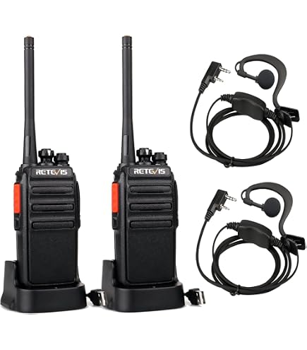 Talkies-Walkies Winmoom 1 Paire - 16 Canaux, Portée 1.5-3km - Batterie 1500mAh - USB - Noir