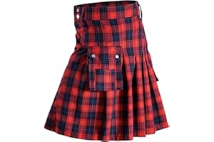 CAXNDYCING Stile scozzese gonne scozzese per uomini kilt tradizionale tartan irlandese vintage medievale gonna scozzese tartan kilt individualità vintage gotico moda kendo kilt