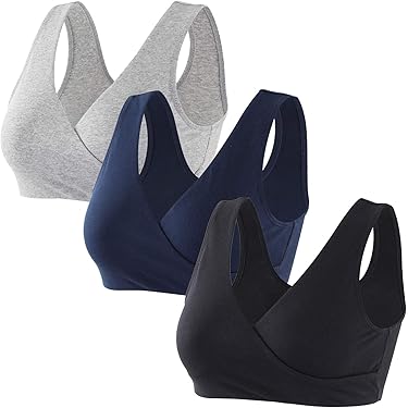 Reggiseno Allattamento Senza Cuciture, 2/3 Pezzi, Con Coppette Assorbilatte, Clip A Sgancio Rapido, 90% Nylon 10% Elastan - 3