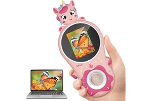 USCAMEL 500x Microscopio per bambini digitale portatile - Mini lente di ingrandimento tascabile Miniscopio ottico scientifico educativo per ragazze, ragazzi, laboratorio di studio 5-7 8-12 adolescenti Regalo