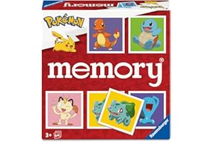 Ravensburger - Jeu Educatif - Grand Memory® - Pokémon - Un Sublime Jeu famillial mêlant Observation, Association et mémorisation - A partir de 8 Ans - 24853