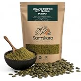 Samskara Organic Vegan Pumpkin Seed Protein | Gluten Free Plant Protein | Roasted &amp; Powdered | Natural Pumpkin Seeds for Keto