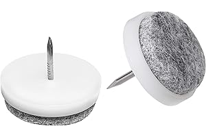 METAFRANC Meister, 644026, Feltri con perno, 20 mm di diametro, 20 pezzi, bianco