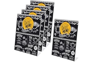 POUMUE 5 Expositor Metacrilato A4, Transparente Soporte de Acrílico para Menú Póster, Expositor de Sobremesa Acrílico A4 Soporte Metacrilato A4 Porta Cartelespara Expositores, Menús