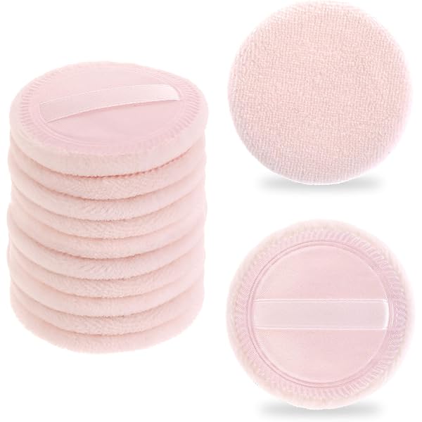 My Style Puderschwämmchen – 2 Stück Aus Baumwolle Zum Gleichmäßigen Auftragen Von Losem Puder