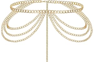 Liutufy Adjustable Multi-Layer Waist Chain Belt for Women - Stylish and Versatile Accessory