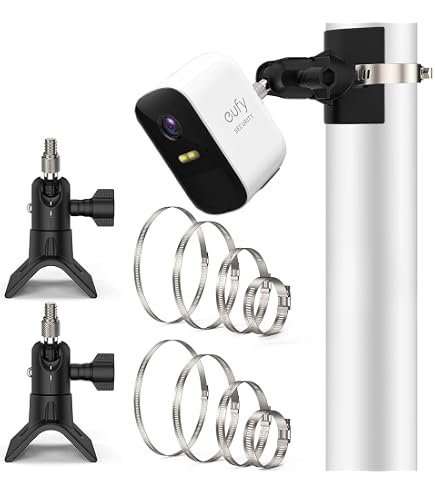 Support Caméra Extérieur Réglable 360° - Lot De 6 Avec Vis - Pour Caméras De Chasse Et Surveillance Mur/Plafond