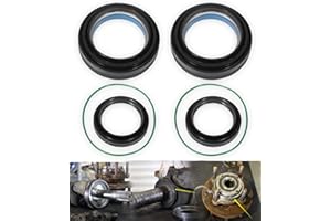 SIXCOW Front Axle Knuckle Tube Seal Kit - Fit for Ford 1998-2004 F250 F350 F450 F550 Super Duty Excursion Dana 50 60 Front Axle Knuckle Tube, Front Oil Seal Set, Replace 50491, 50381, 41784-2 - 6 PCS