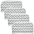 4 Pcs Steam Mop Replacement Pads for Shark Steam Mop S1000UK S1000A S1000C Pocket Mop,Microfiber Washable Dirt Grip Pads Refill Soft Steam Cleaner Pad