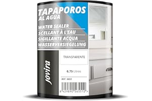 JOVIRA PINTURAS Bouche-Pores à L'eau Pour protéger et préparer le bois avant le vernissage. (750 Millilitres, Blanc)