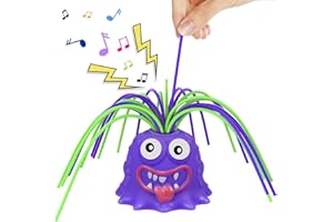 FOHYLOY Haarziehendes Zappelspielzeug – kleines Tier zieht Haare und schreit, lustiges Entlüftungsspielzeug, neues, einzigartiges, kniffliges Kindergeschenk, Halloween-Schreispielzeug (Purple)