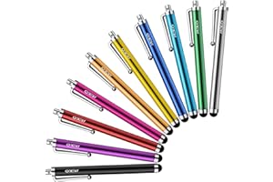 MEKO Penna Touch/Pennino Capacitivo Universale per Touch Screen Compatibili con Tablet Apple iPhone iPad Kindle Note Samsung Galaxy Note e Tutti Gli Schermi Capacitivi - 10 Colori