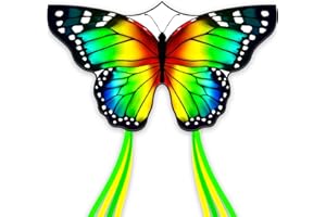 SGftre Colorido dragón mariposa fácil de volar juguete, dragón gigante para niños y adultos, juguete para exteriores de la familia de dragones de playa