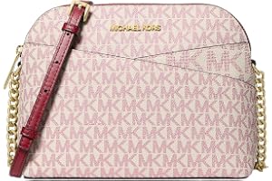 Michael Kors handväska för kvinnor jet set resa medium logotyp kupol crossbody väska